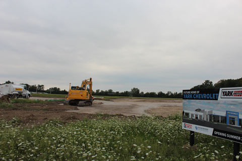 Construction underway at the site of Yark Chevrolet’s new Perrysburg dealership