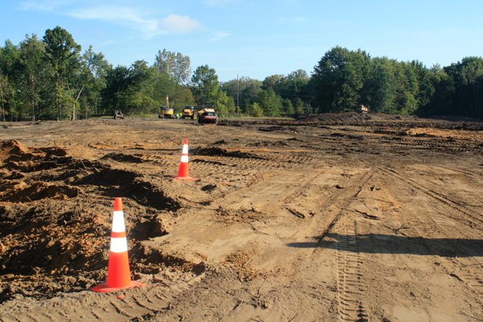 Sitework in progress at Midwest Tape’s new headquarters