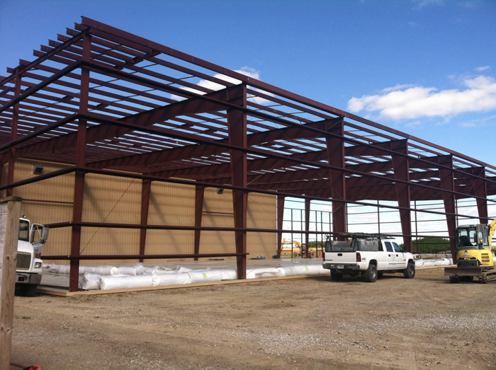 Construction in progress on Uckele Health’s Blissfield, Michigan facility