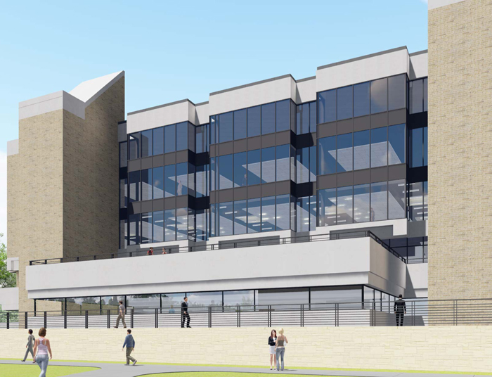 Rendering of the renovated Carlson Library at the University of Toledo