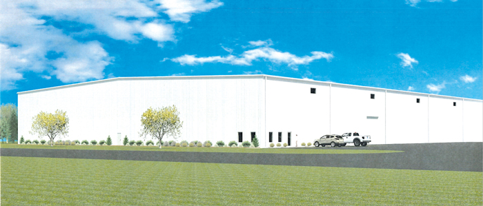Rendering of the spec building under construction in Findlay