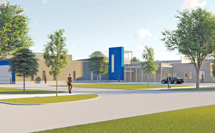 Rendering of the EHOVE Career Center expansion project