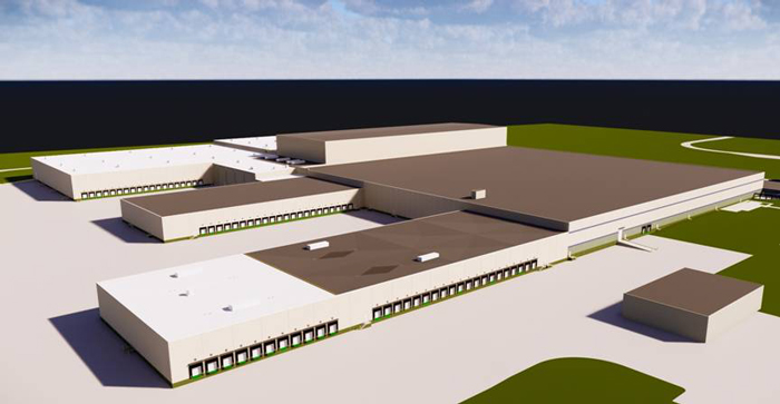 Rendering of Walgreens Perrysburg Township facility expansion to over 1,000,000 square feet