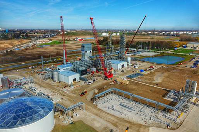 Aerial view of Alpont’s new chemical plant in Oregon