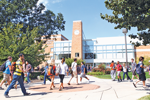 The campus of Bowling Green State University