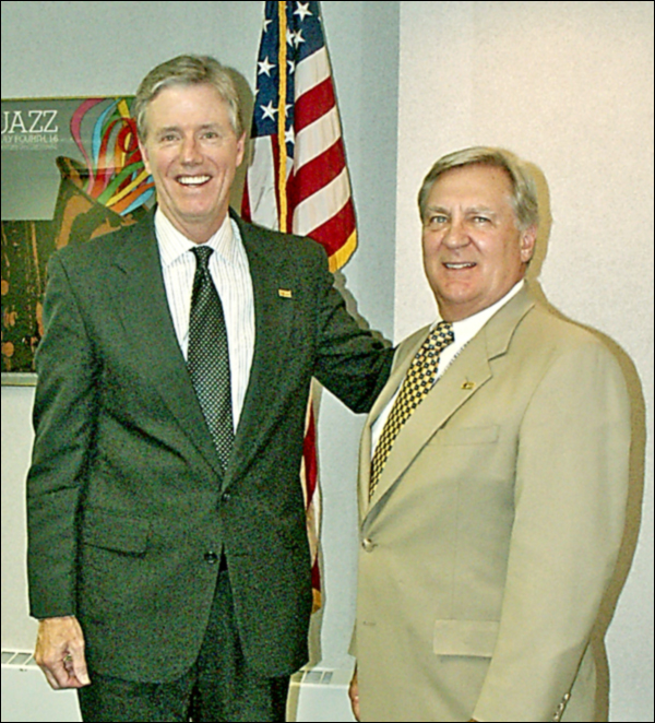 Michael E. Kehoe (L) and Dennis J. Hellmann, AT&T Ohio