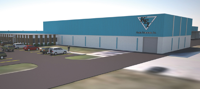 Rendering of Kripke Enterprises, Inc.’s new Sylvania Township facility
