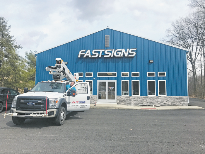 The new FASTSIGNS building on North McCord Road