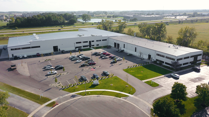 Aerial view of Cutting Edge Countertop's expanded facility