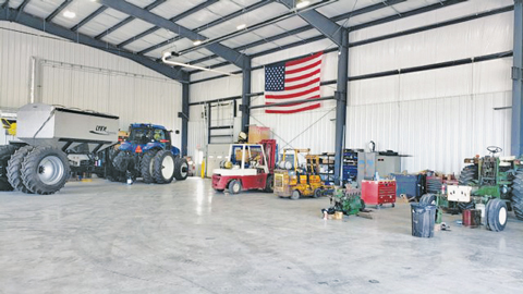 Interior photo of Paul Martin & Sons' Napoleon facility